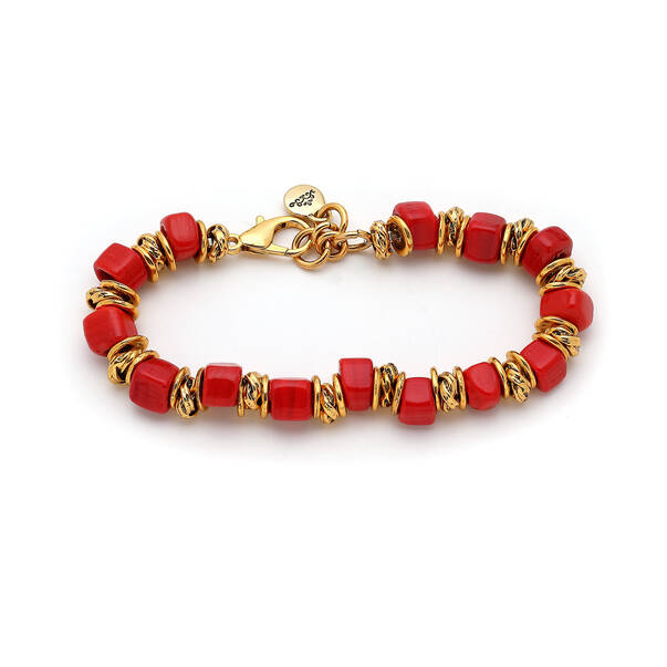 Zest Red Natural Stone Bangle - 1